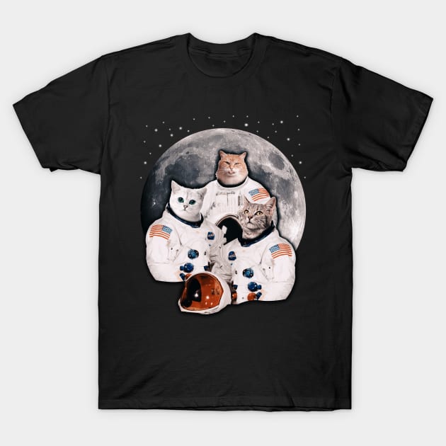 Catstronauts Funny Cat Lover Astronaut Galaxy Men and Women T-Shirt by Blink_Imprints10